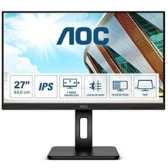 AOC Q27P2Q 27" 2K Monitor - Stunning 2560 x 1440 Display, 75Hz, HDMI & DisplayPort - Perfect for Work & Play!